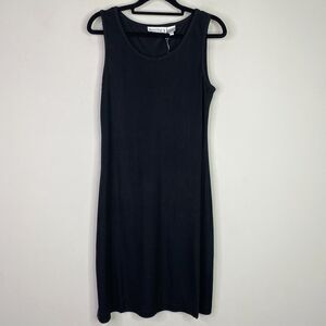 100% Silk Elegant Black Dress by Montauk